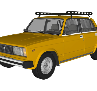 超精细汽车模型 老车car vaz 2105